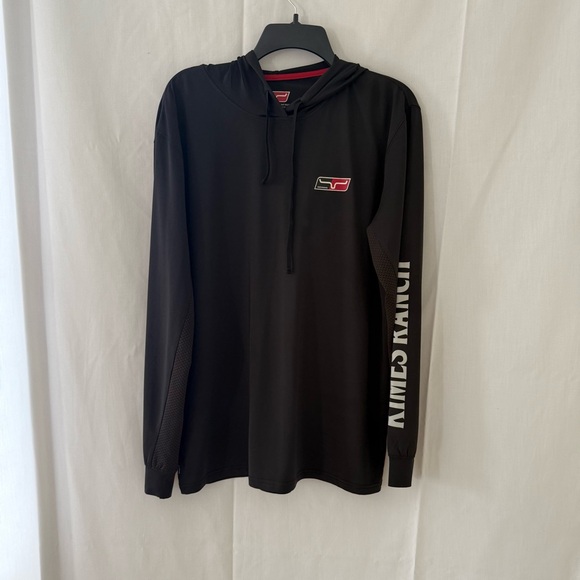 Black Ames Ranch Hoodie with Logo - Picture 1 of 5